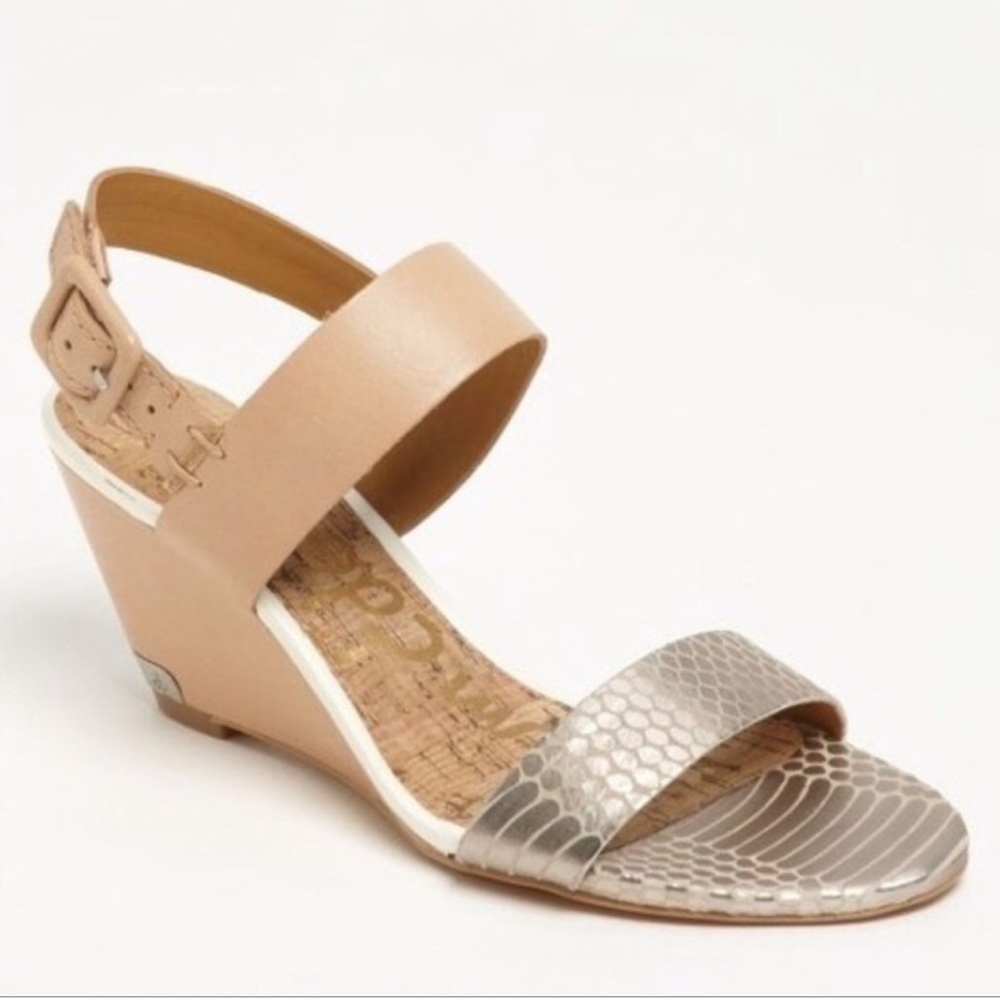 Sam Edelman Sutton Snakeskin Wedges